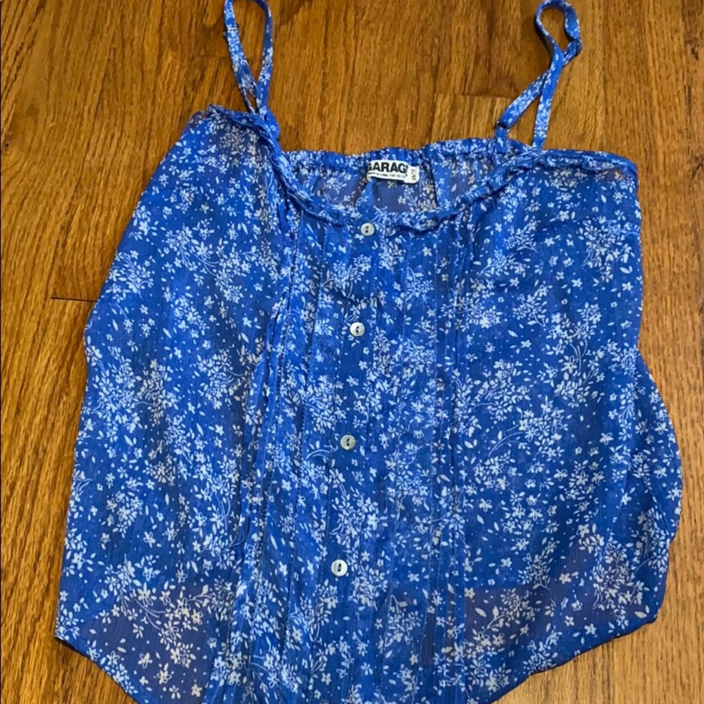 Button up tank top